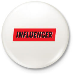 printfashion Influencer - Kitűző, hűtőmágnes - Fehér (3083278)