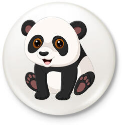 printfashion panda - Kitűző, hűtőmágnes - Fehér (16683526)