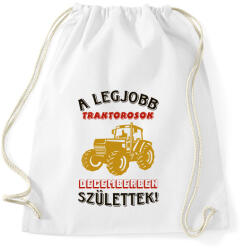 printfashion Traktoros szülinapja december - Sportzsák, Tornazsák - Fehér (5751598)