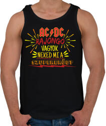 printfashion ACDC rajongó - Férfi atléta - Fekete (2648133)