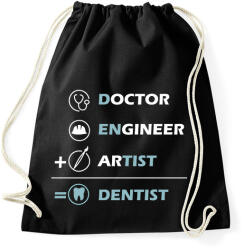 printfashion Dentist (white) - Sportzsák, Tornazsák - Fekete (7213150)