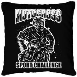 printfashion Motocross - Párnahuzat, Díszpárnahuzat - Fekete (13889303)
