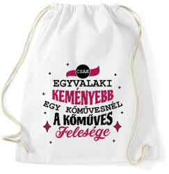 printfashion Kőműves felesége - Sportzsák, Tornazsák - Fehér (10289744)