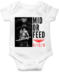 printfashion Yasuo - MID OR FEED - Baba Body - Fehér (15857433)