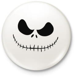 printfashion Devil smile - Kitűző, hűtőmágnes - Fehér (3087498)