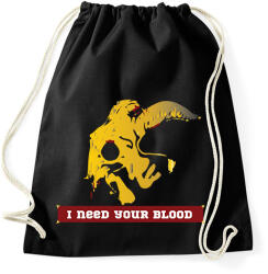 printfashion I need your blood - Sportzsák, Tornazsák - Fekete (2328311)