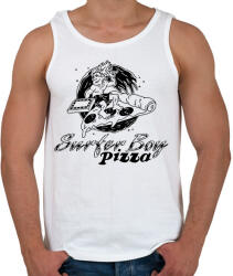 printfashion Surfer Boy Pizza - Férfi atléta - Fehér (7292706)