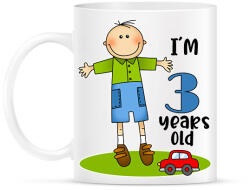 printfashion 3 years old" for boy - Bögre - Fehér (13454639)