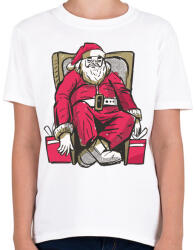 printfashion Mikulás pihen - Gyerek póló - Fehér (5529625)