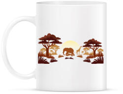 printfashion Afrika - Bögre - Fehér (789869)