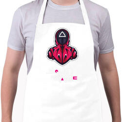 printfashion Squid game - Nyerd meg az életed N8 - Kötény - Fehér (5555023)