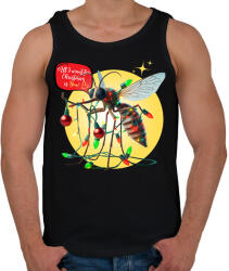printfashion All I want for Christmas is You! - Vicces karácsonyi szúnyog - Férfi atléta - Fekete (15267473)