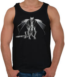 printfashion Acélsárkány - Férfi atléta - Fekete (436933)