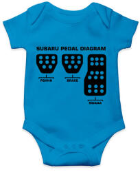 printfashion Subaru vezetés - Baba Body - Azúrkék (1442303)