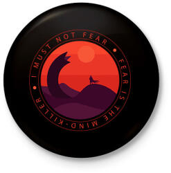 printfashion I must not fear - Kitűző, hűtőmágnes - Fekete (15838979)