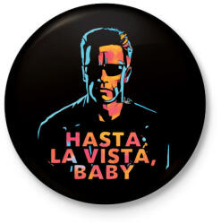 printfashion Arnold - Kitűző, hűtőmágnes - Fekete (3098544)