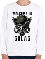 printfashion Welcome to Gulag - Gyerek pulóver - Fehér (3266391)