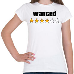 printfashion Wanted Level 4 - Női póló - Fehér (16431102)