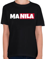 printfashion MANILA - Gyerek póló - Fekete (10879288)