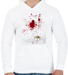 printfashion Vámpír jelmez - Férfi kapucnis pulóver - Fehér (14649692)