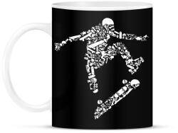 printfashion Deszkás - Bögre - Fekete (793716)