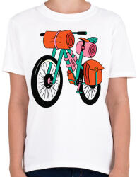 printfashion Bicikli - Gyerek póló - Fehér (6376901)