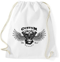 printfashion motor - Sportzsák, Tornazsák - Fehér (11842682)