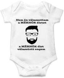 printfashion Mérnök élet - Baba Body - Fehér (1800321)