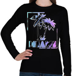 printfashion Miami - Női hosszú ujjú póló - Fekete (4391116)