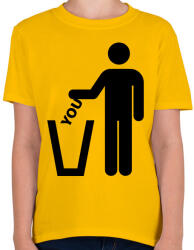 printfashion Trash you - Gyerek póló - Sárga (2319695)