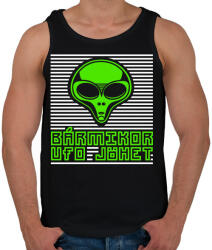 printfashion bármikor UFO jöhet - Férfi atléta - Fekete (427909)