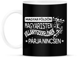 printfashion Villanyszerelőnek párja nincsen - Bögre - Fekete (16429593)