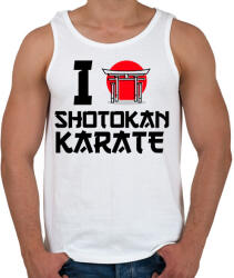 printfashion I love Shotokan Karate - Férfi atléta - Fehér (9446081)