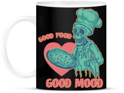 printfashion Good food, good mood - Bögre - Fekete (7552977)