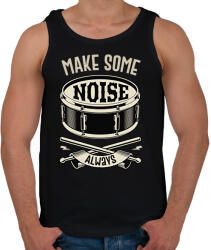 printfashion Make some noise - Dobos - Férfi atléta - Fekete (6987433)