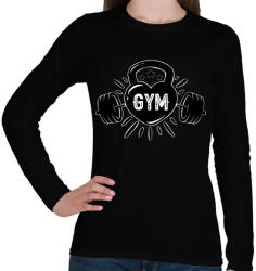 printfashion gym - Női hosszú ujjú póló - Fekete (13764192)