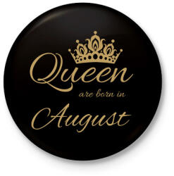 printfashion Queen - Kitűző, hűtőmágnes - Fekete (4667732)