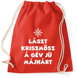 printfashion Lászt kriszmösz - Sportzsák, Tornazsák - Piros (11002261)
