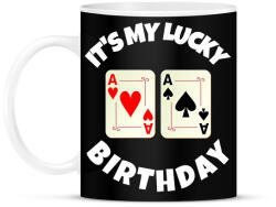printfashion POKER SZÜLINAP - Bögre - Fekete (10997667)