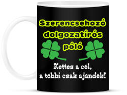 printfashion Szerencsés dolgozat - Bögre - Fekete (7704583)