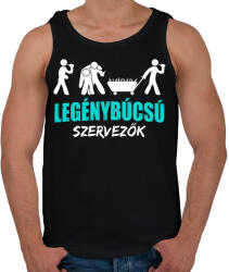 printfashion Legénybúcsú szervezők - Férfi atléta - Fekete (7537348)