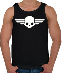 printfashion Helldivers skull - Férfi atléta - Fekete (15990997)