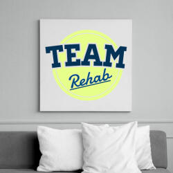 printfashion TEAM Rehab Yellow - Vászonkép - Fehér (6621357)
