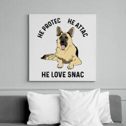 printfashion HE protec - Vászonkép - Fehér (6629656)
