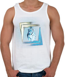 printfashion colorfulltiger - Férfi atléta - Fehér (1531072)