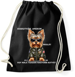 printfashion kiskutyám, amikor. . . - Sportzsák, Tornazsák - Fekete (15215075)