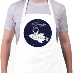 printfashion Hello univerzum! - Kötény - Fehér (4914337)