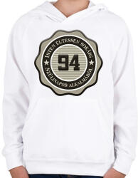 printfashion 94 - Gyerek kapucnis pulóver - Fehér (7143033)