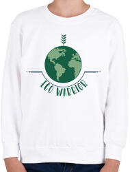 printfashion Eco warrior - Gyerek pulóver - Fehér (7322905)