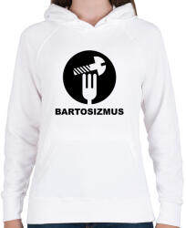printfashion Bartosizmus - fekete - Női kapucnis pulóver - Fehér (256746)